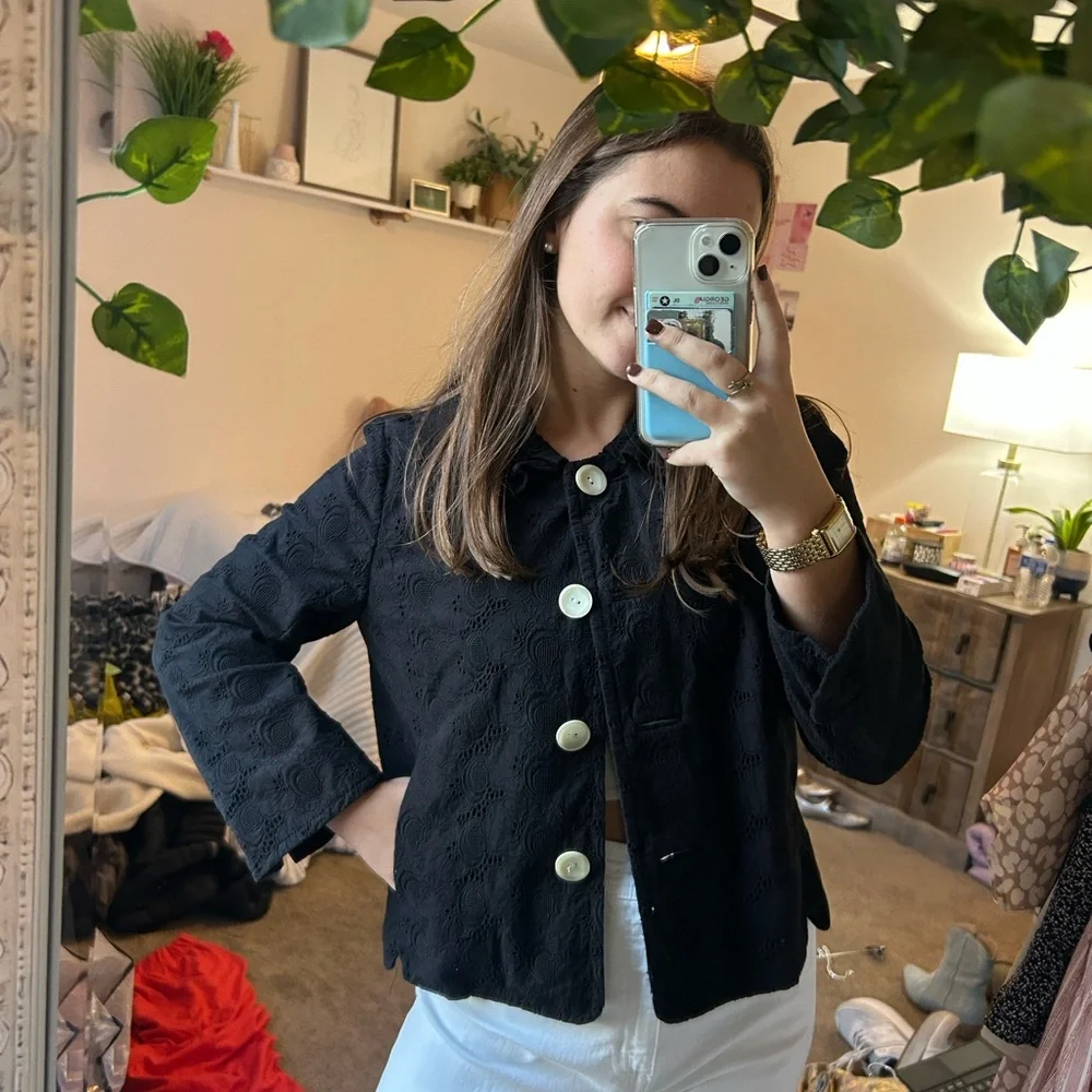 J. Crew‎ eyelet jacket top size: 8 - Picture 5 of 5